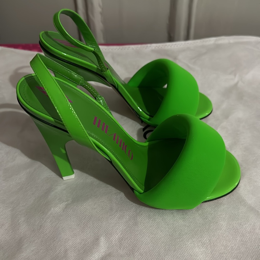 The Attico slingback sandals ; size 37; excellent condition; green